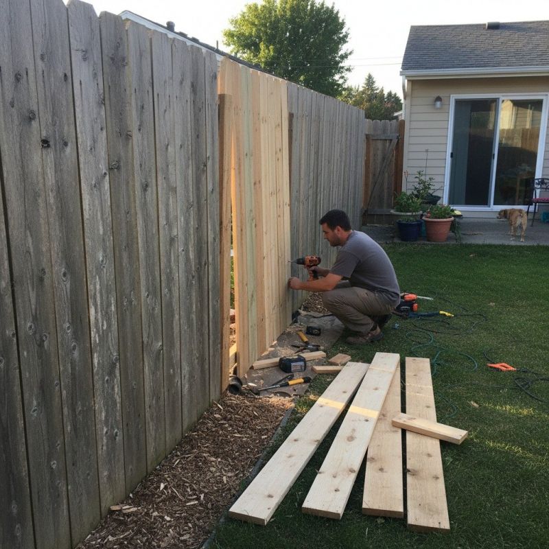 Fence Rail Repair