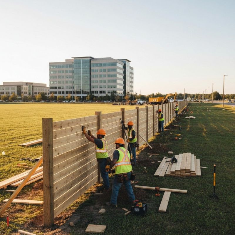 Business Fence Installation detail