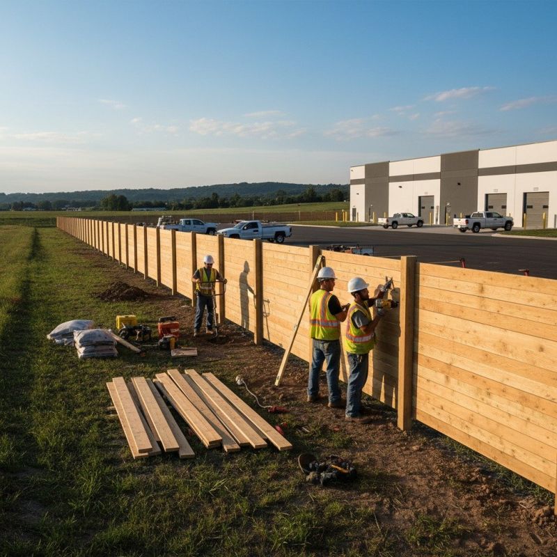 Rail Fence Installation detail